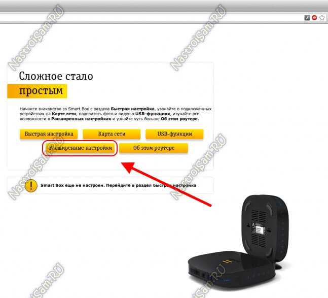 Легкая настройка роутера smart box билайн