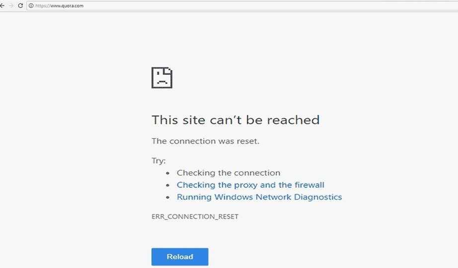 Ошибка соединение сброшено err_connection_reset – как исправить в chrome, opera, яндекс.браузер‎?