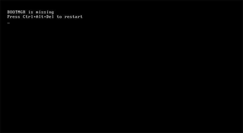 How to fix bootmgr image corrupt problem