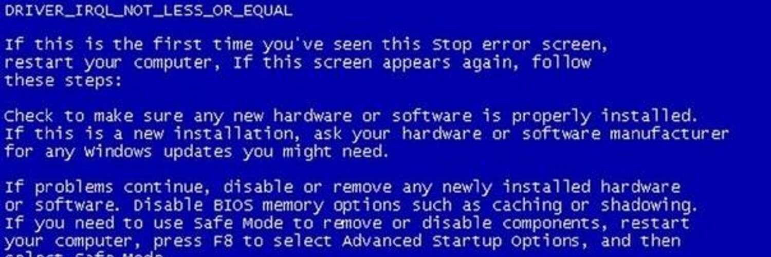 Синий экран stop 0x00000074 на windows 7