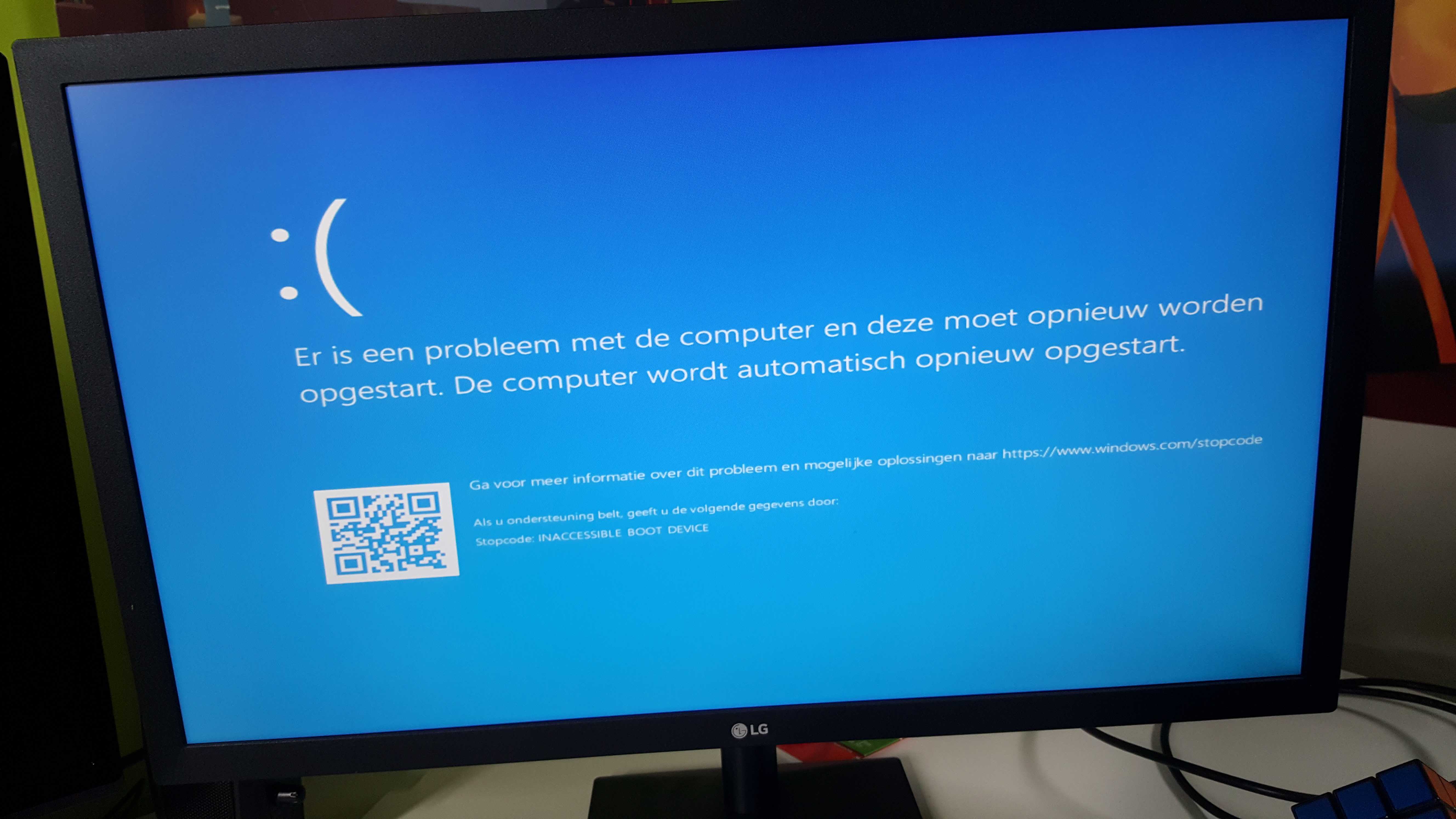 Ошибка inaccessible boot device при загрузке windows 10 – как исправить?