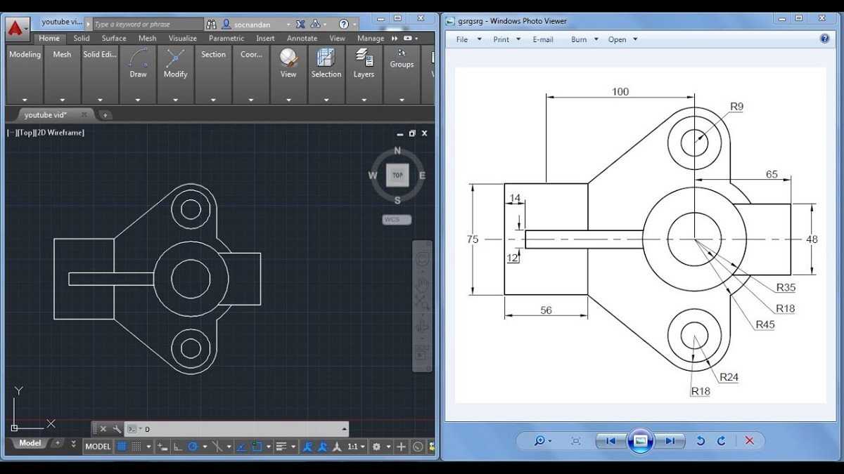 Autocad как сделать чертеж