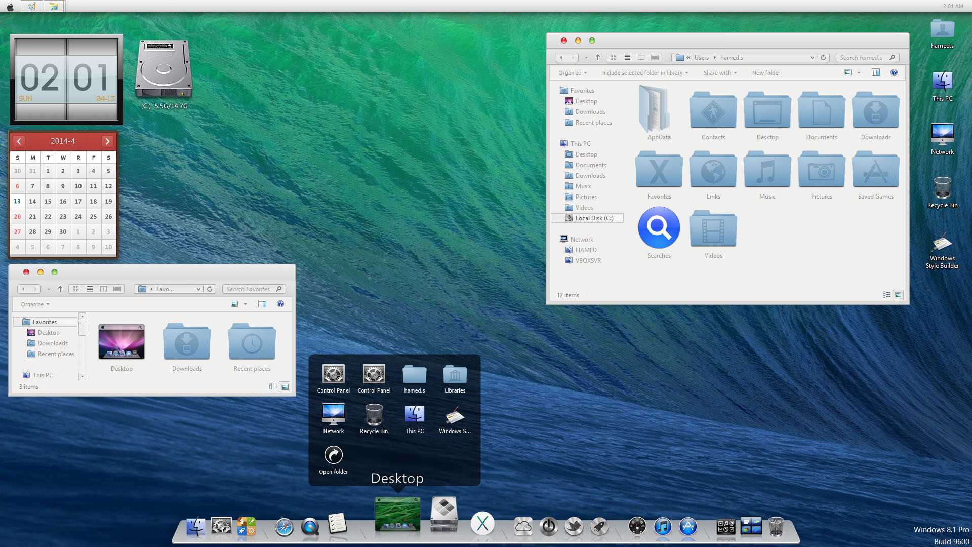 Mac тема для windows — flyakite osx