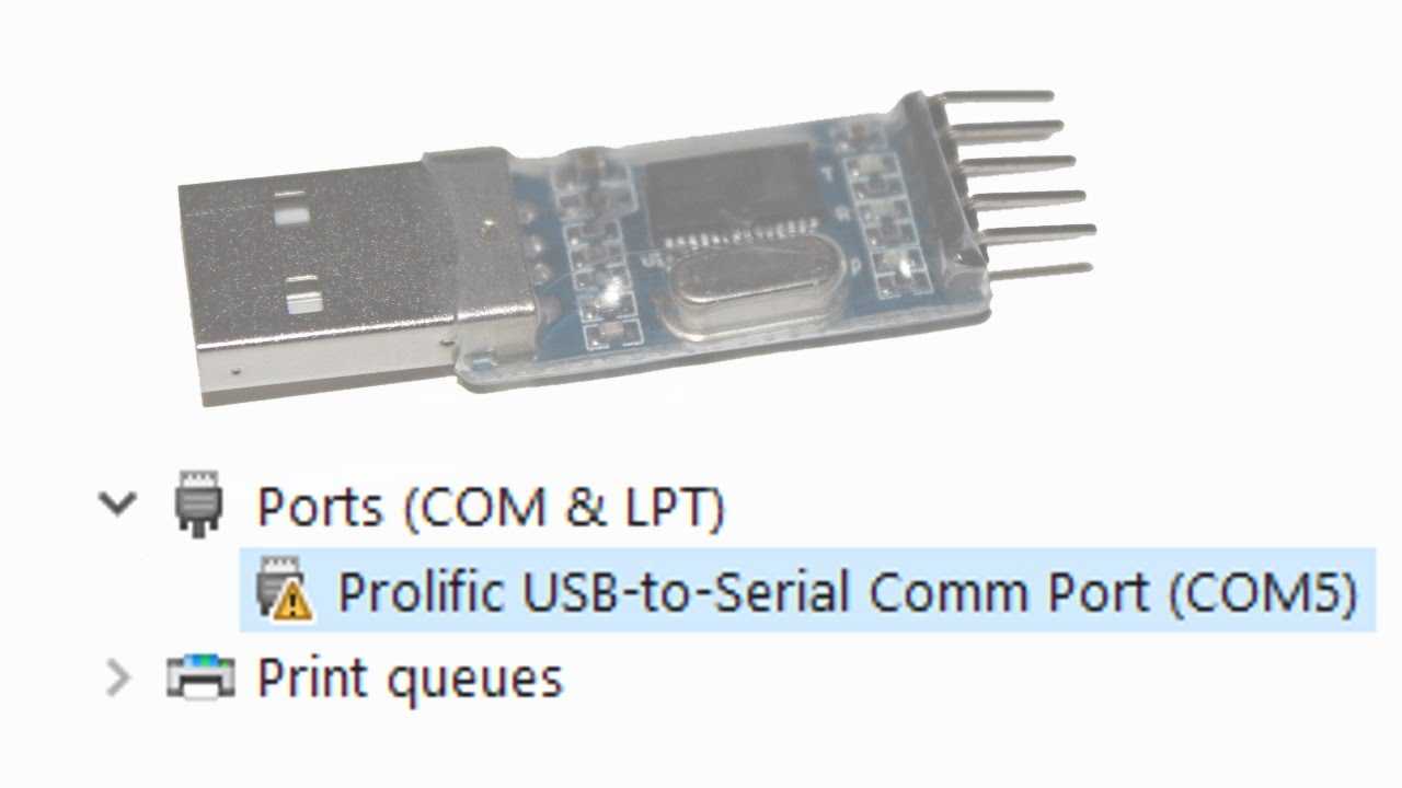 Драйвер prolific usb-to-serial comm port в windows 10, 8, 7 не работает