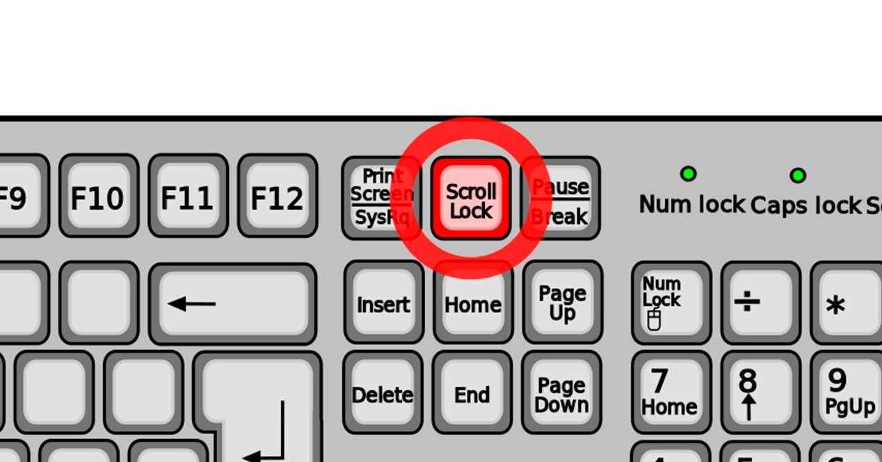 Как включить scroll lock? - it-ликбез