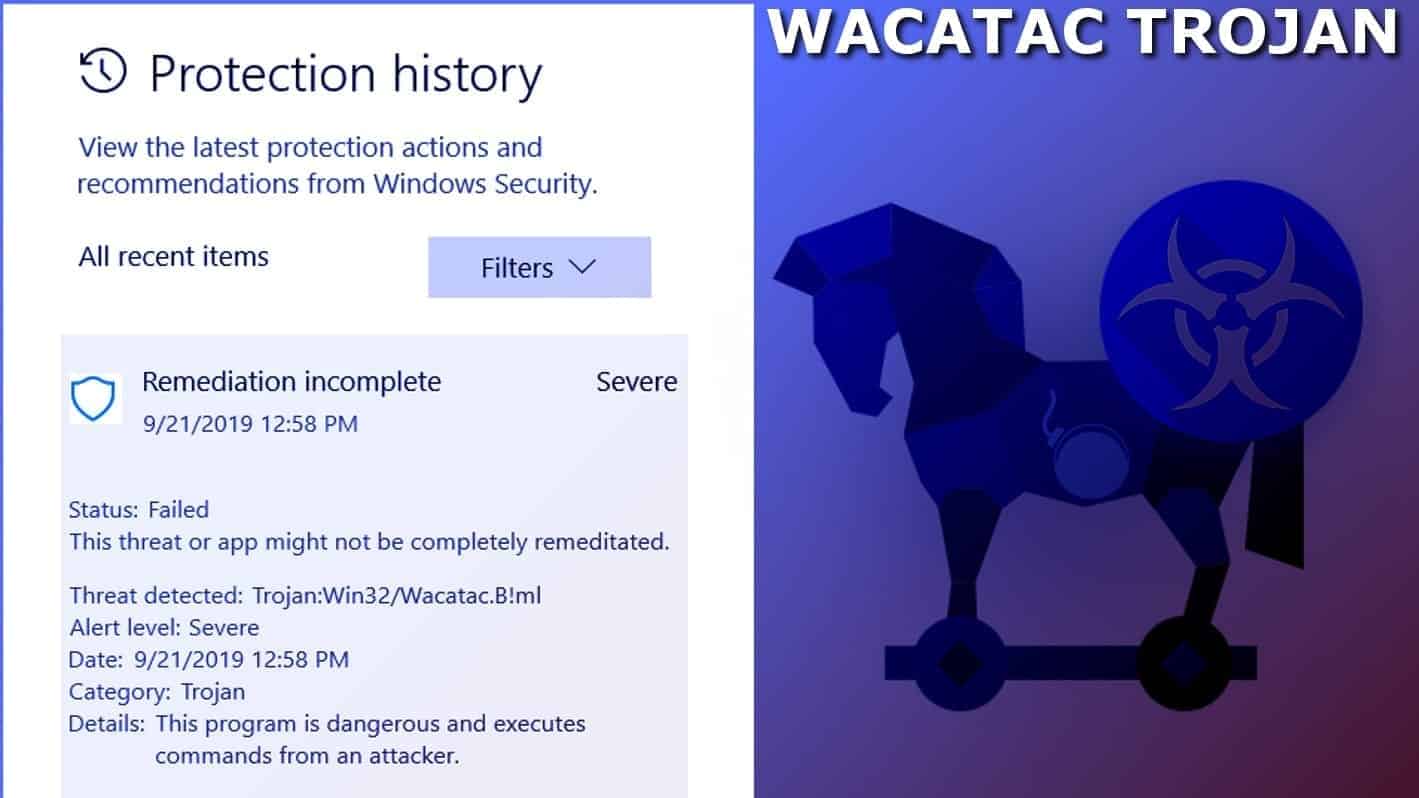 Простые шаги для быстрого удаления trojan:win32/wacatac.h!ml с пк с windows — легко удалить вирус
