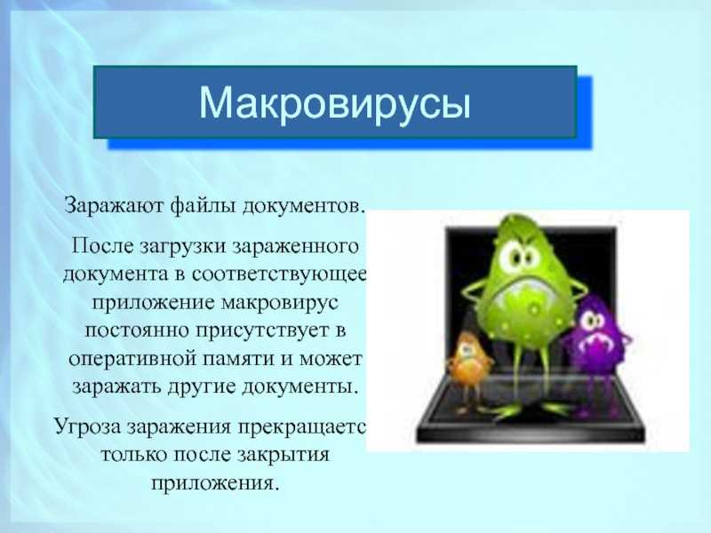 Макровирусы: механизм воздействия и методы обнаружения