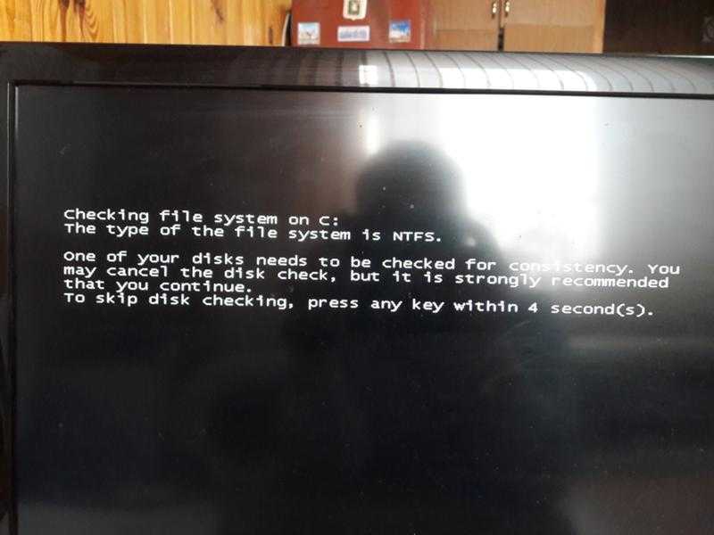 Черный экран при загрузке windows