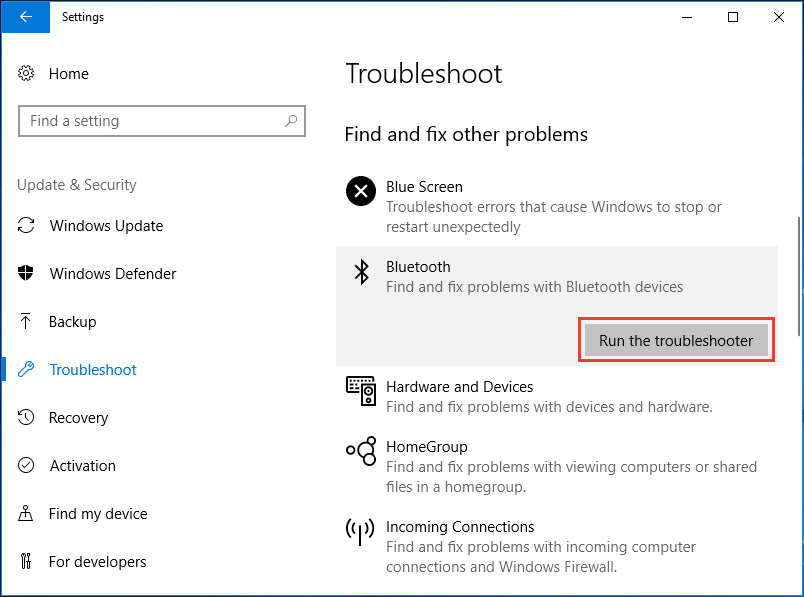 Почему bluetooth не видит устройства в windows 10?