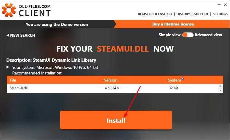 [fixed] failed to load steamui.dll steam fatal error