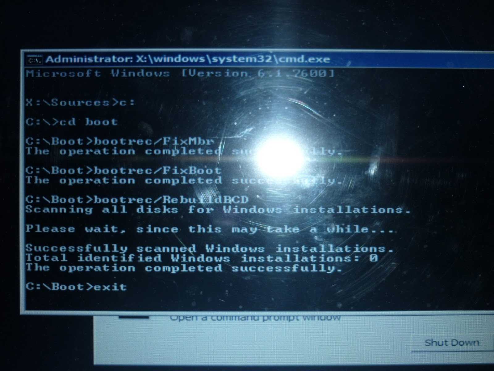 Bootmgr image is corrupt the system cannot boot при установке windows 7
