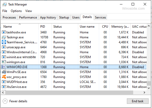 Как исправить ошибку приложения microsoft word winword.exe