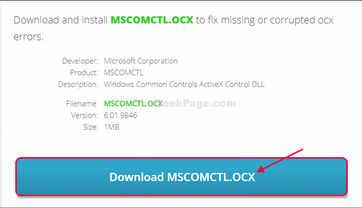 MSCOMCTLOCX - это модуль управления ActiveX, который требуется некоторым программам для правильной работы По сути, это набор библиотек, которые
