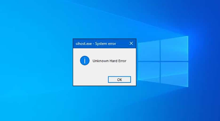 How to fix unknown hard error on windows 10 / 8 / 7
