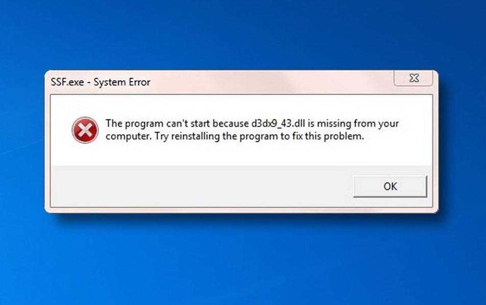 D3dx9.dll и d3dx9_43.dll - скачать или переустановить directx?!