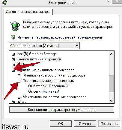 При какой температуре включается кулер на ноутбуке