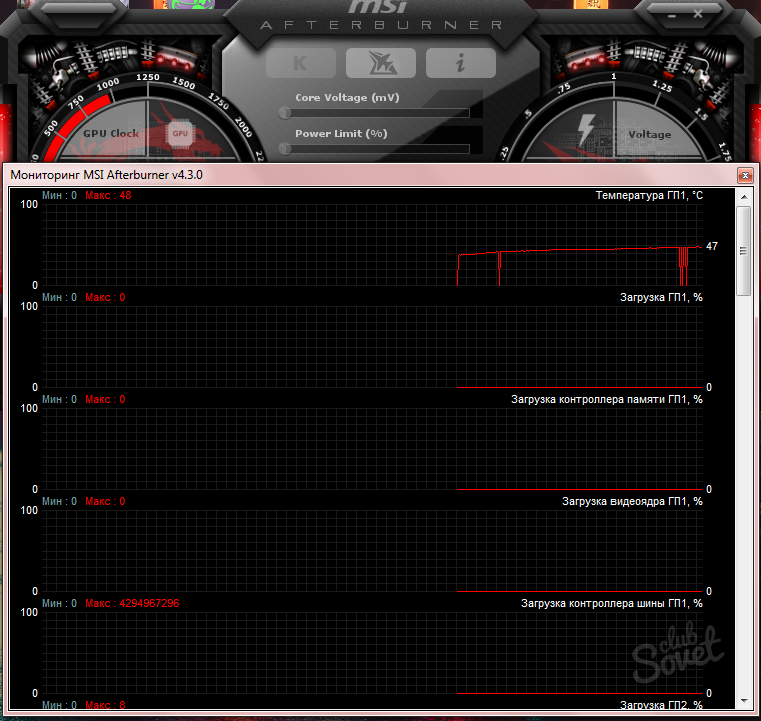 Msi afterburner (мси афтербёрнер) - настройка