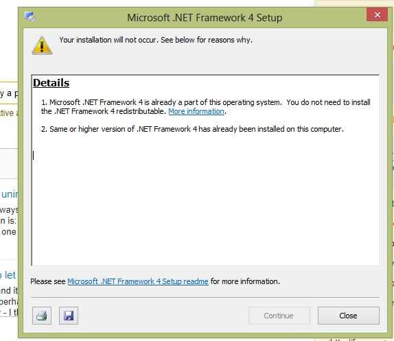 Не устанавливается net framework на windows 10