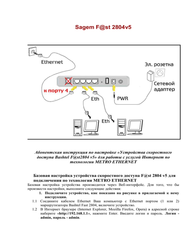 Sagemcom f@st 2804 v7: обзор, настройка и прошивка