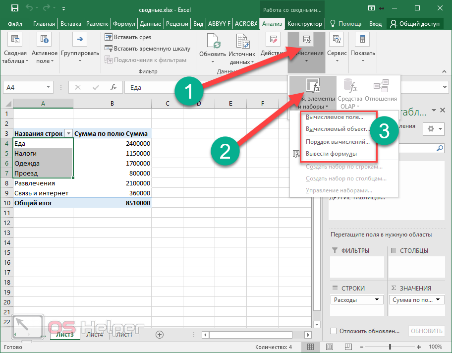 Как сделать сводную таблицу в excel | ichip.ru