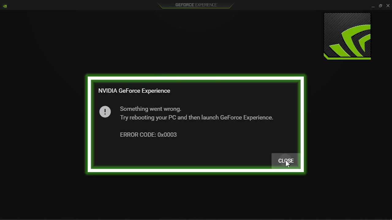 Как исправить ошибку «что-то пошло не так, попробуйте перезапустить geforce experience»