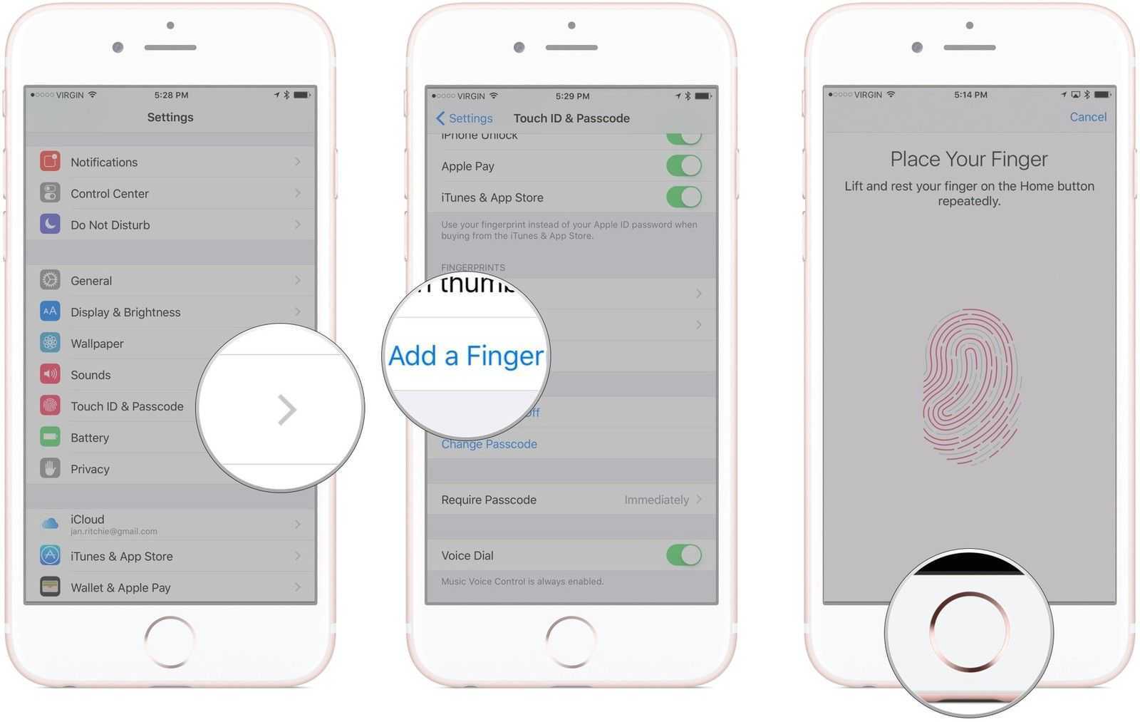 Не удаётся завершить настройку touch id вернитесь и повторите