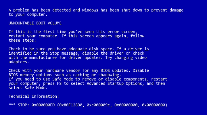 Look! 6 solutions to fix unmountable boot volume windows 10/8/7 (with video) - easeus