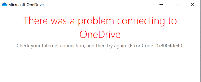 Onedrive ошибка 0x8004de40 windows 11