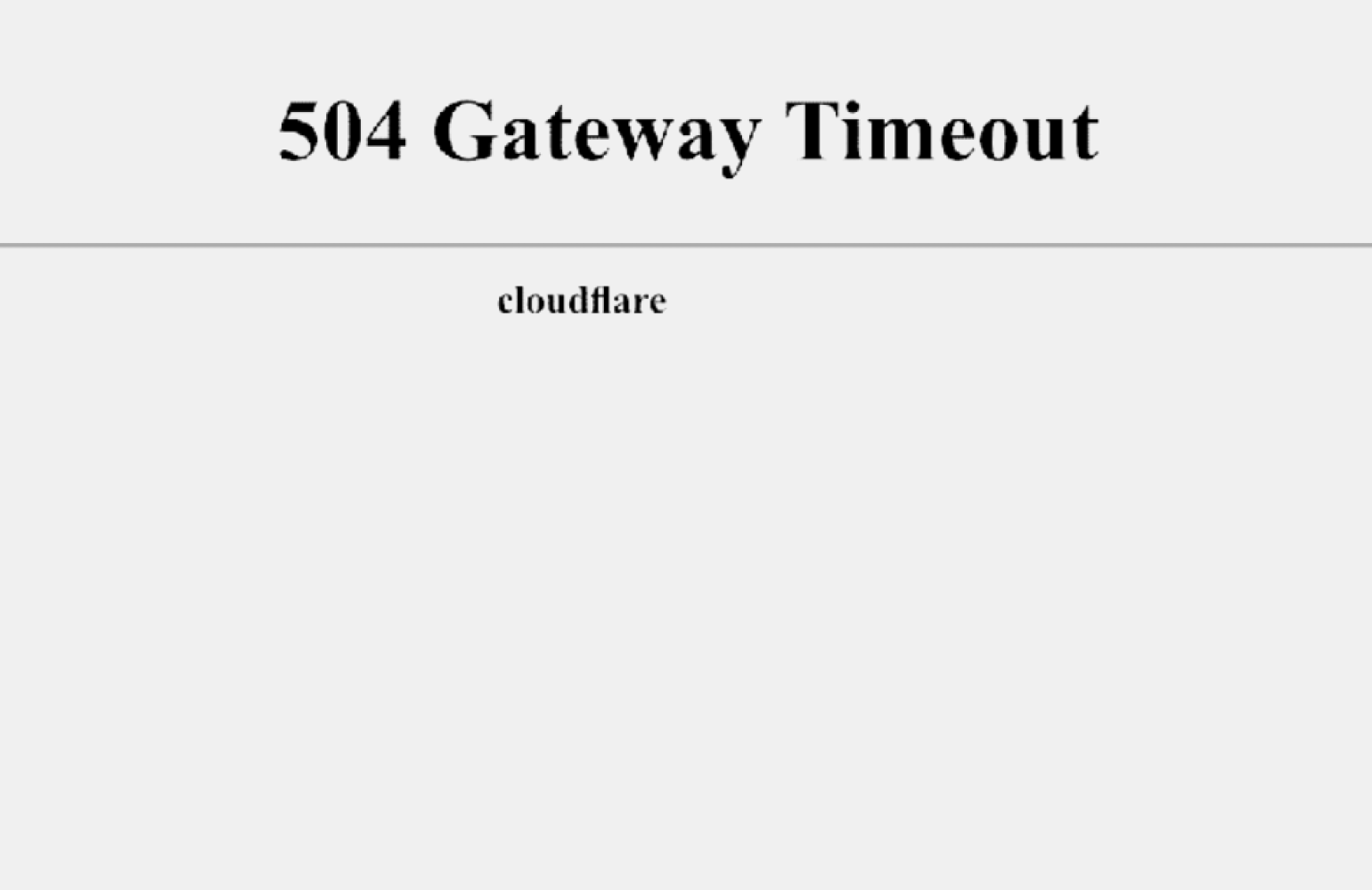 Как исправить ошибку 504 gateway timeout error?
