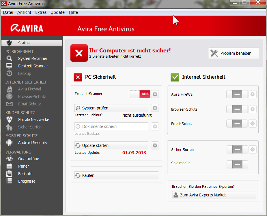 Бесплатные секьюрити программы. Avira Antivirus. ANTIVIR антивирус.