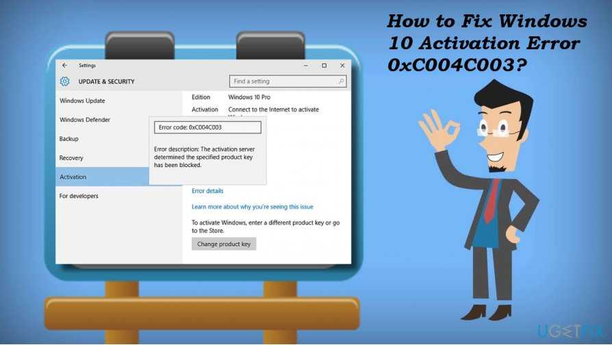 Полный код ошибки 0xc004c003 в windows 10, 8.1, 7
