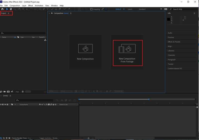 Как сохранить видео в after effects в формате avi и mov? как визуализировать часть композиции?
