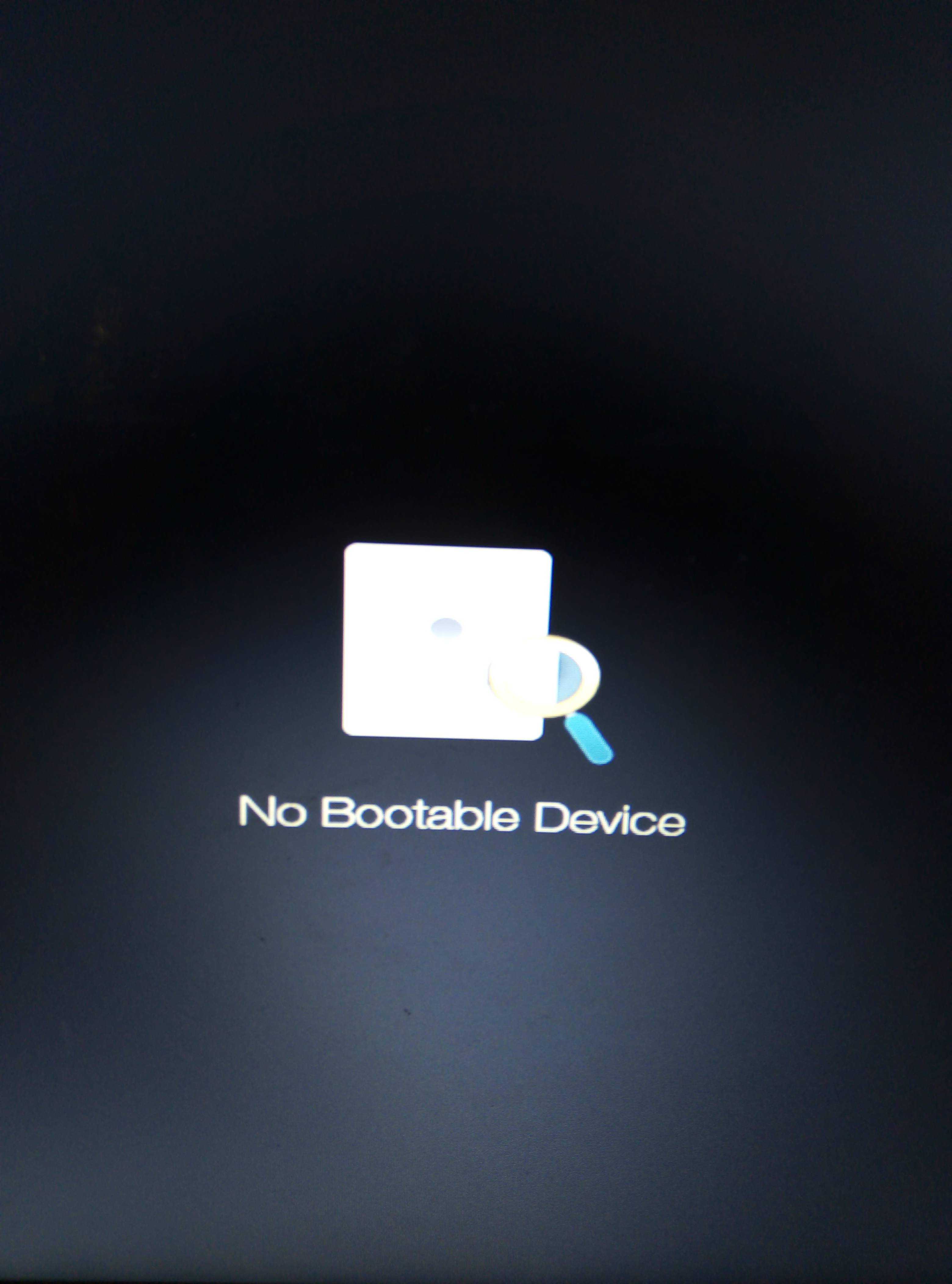 Ошибка no bootable device. почему не найдено загрузочное устройство?