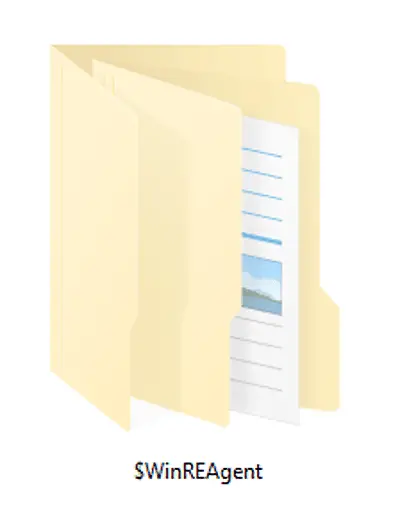 Winreagent что это за папка в windows 10 scratch