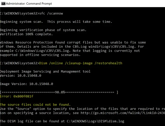 [fix] ошибка установки .net framework 3.5 0x800f0950 - ddok