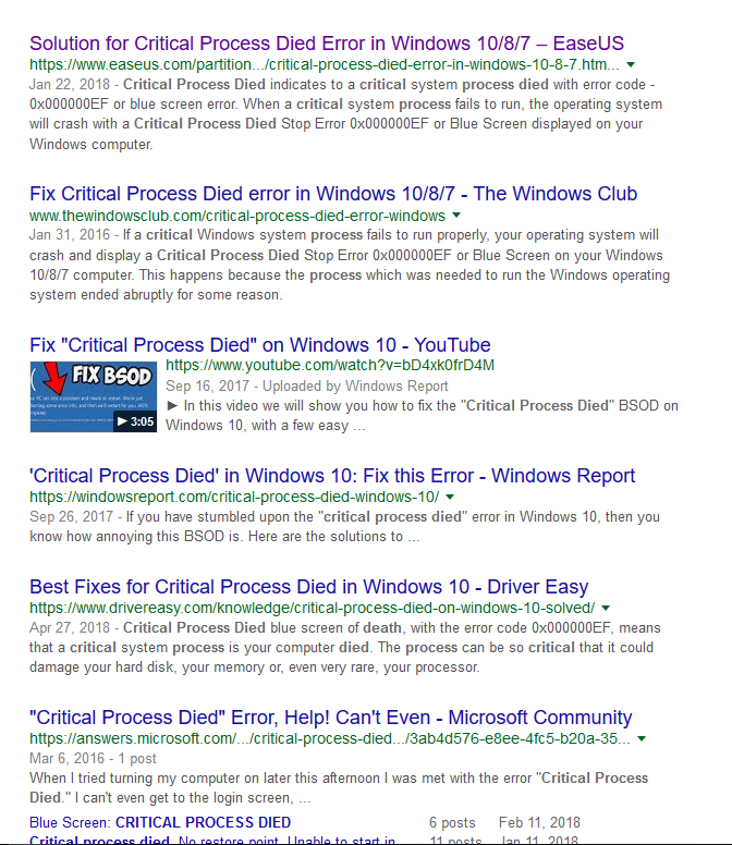 Critical process died как исправить в windows. Ошибка critical process died. Синий экран critical process died. Критикал процесс died. BSOD Windows 10 critical_process_died.