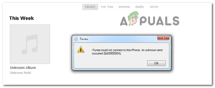 При подключении iPhone к компьютеру с Windows 1110, может возникнуть ошибка, что iTunes не удалось подключиться к этому iPhone Произошла неизвестная ошибка