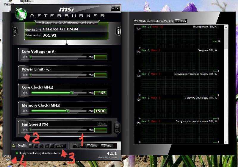 Особенности использования программы msi afterburner