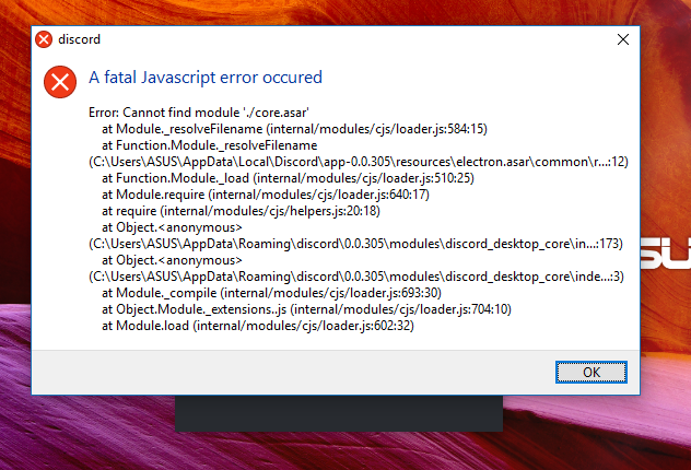 Discord: a fatal javascript error occured [fixed completely] - techisours