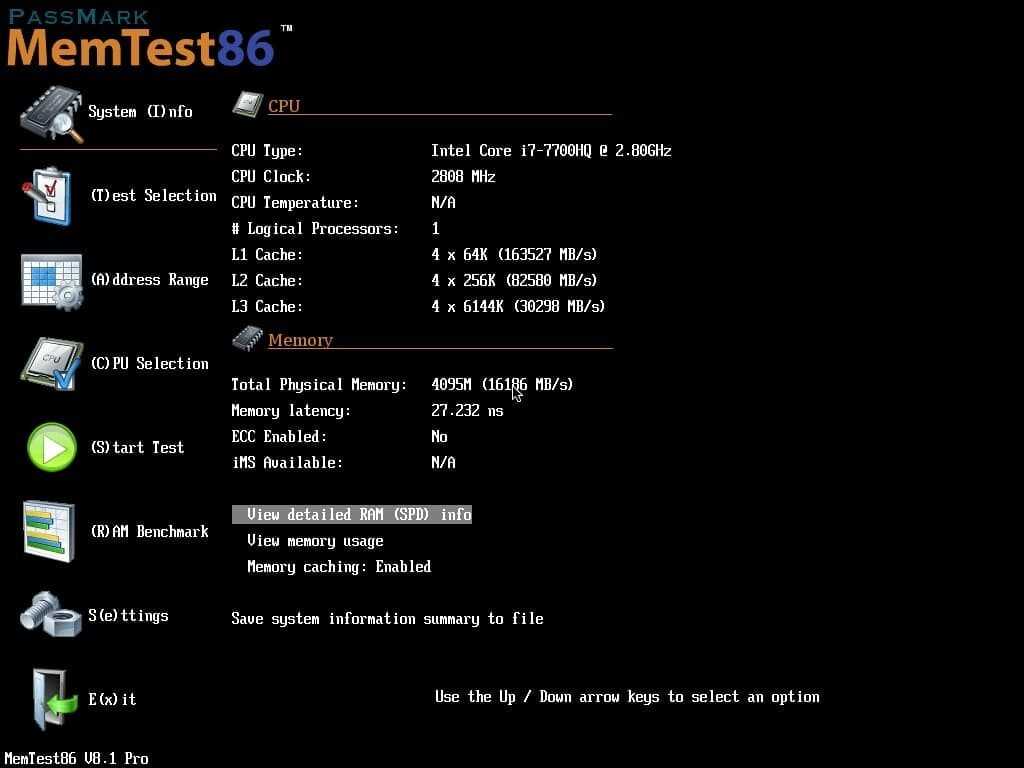 Проверка оперативной памяти windows 7: разные способы