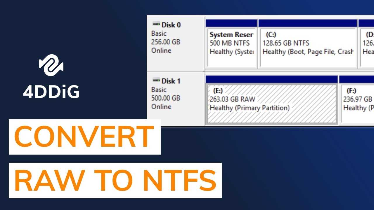 Файловая система raw как вернуть ntfs без потери данных – windowstips.ru. новости и советы