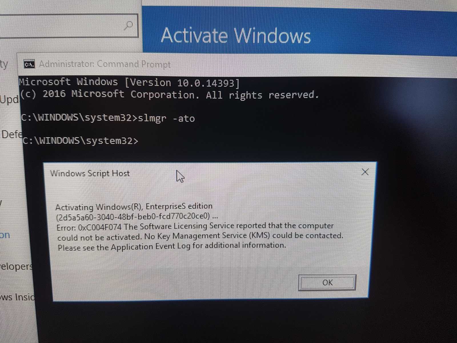Активация невозможна на windows 10: разбор всех ошибок