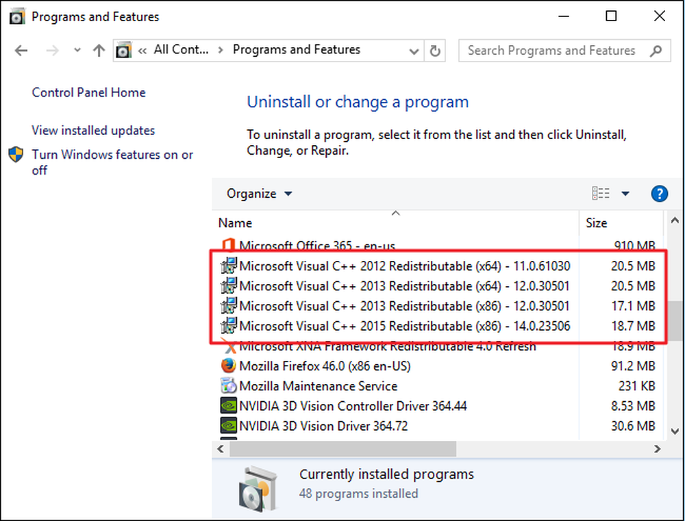 Все версии microsoft visual c x32/64 bit