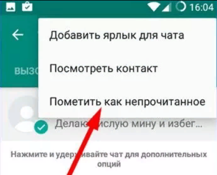 Как в ватсапе сделать сообщение непрочитанным - инструкция