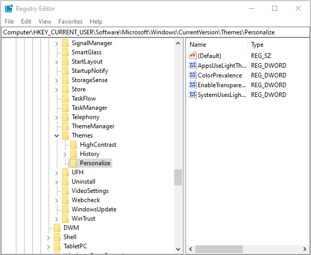 Хитрости с помощью реестра windows