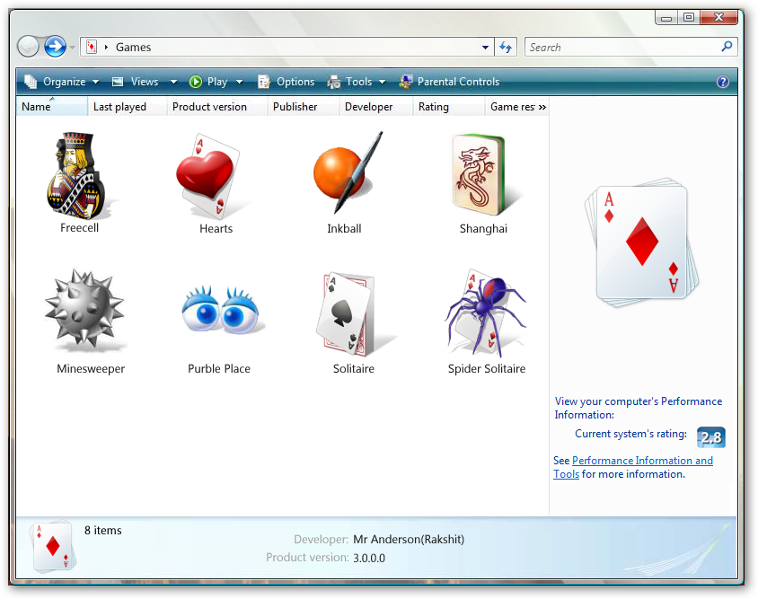 Почему нет стандартных игр на windows 7