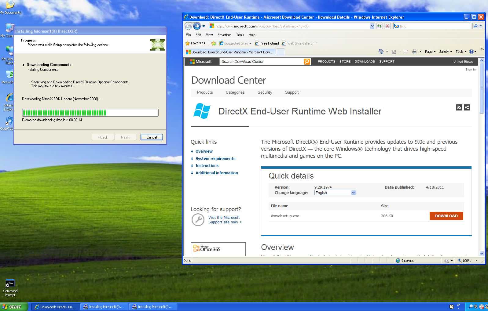 Как переустановить directx на windows 7