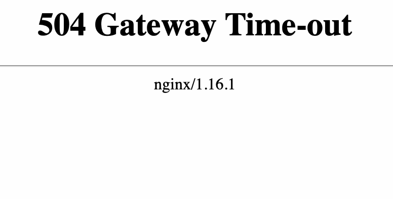 504 timeout nginx error- how we solve it for you