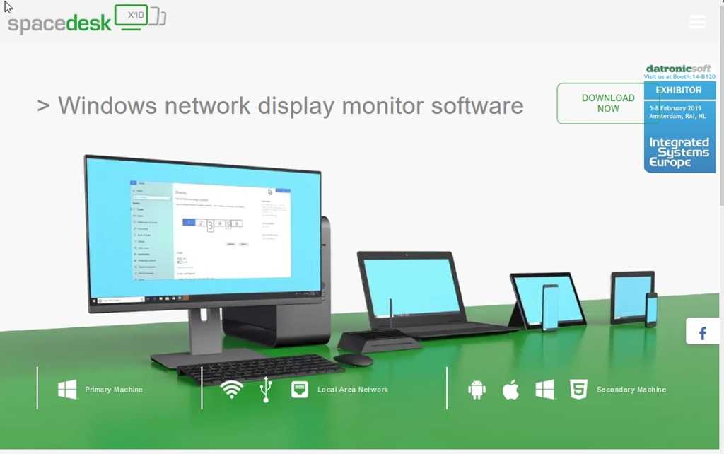 Связано дисплей отключен spacedesk