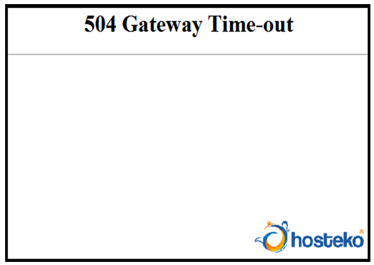 Как избавиться от ошибки 504 gateway time-out